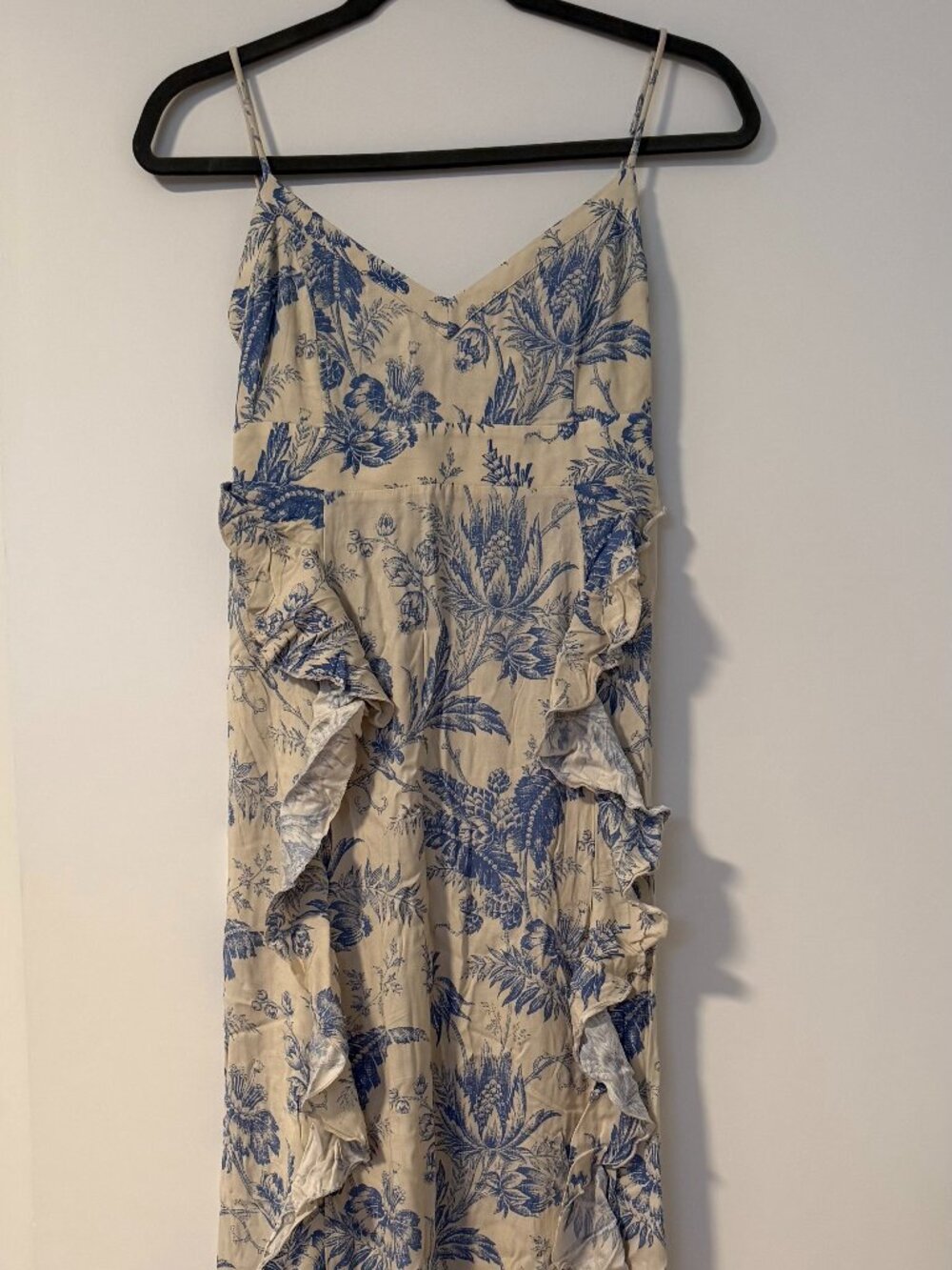 Chaser Maxi Dress Ruffle Front Lace-Up Back